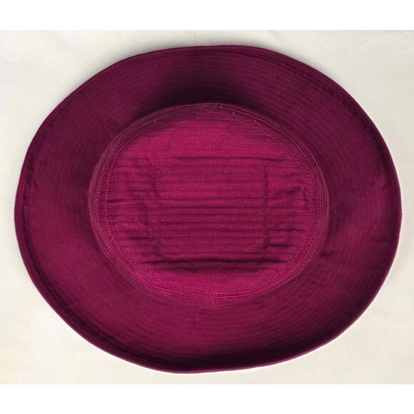 HERBERT JOHNSON MAROON WIDE BRIM HAT VINTAGE ROYAL WARRANT JACKIE ROGERS CLEAN main image 5